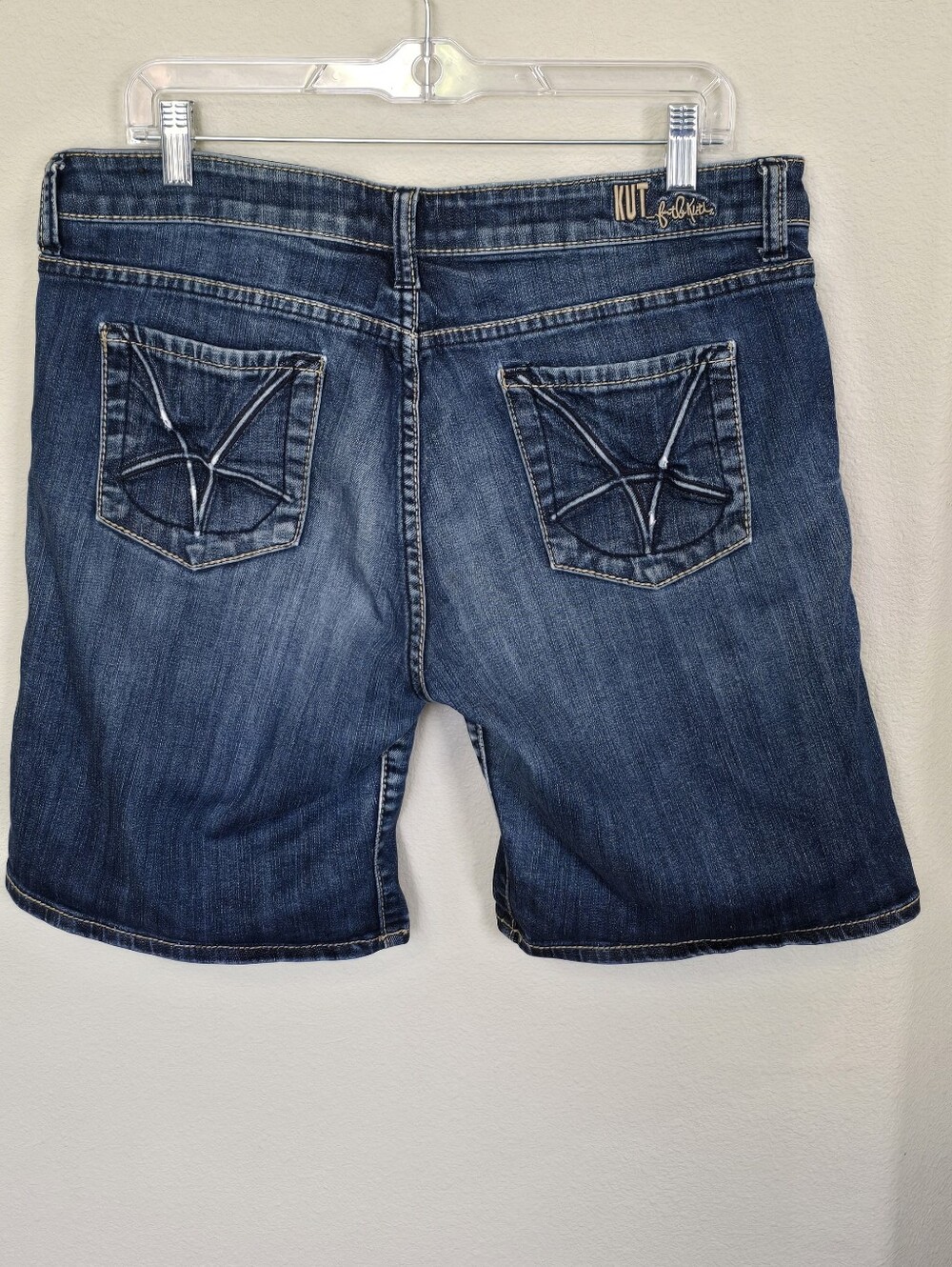KUT Catherine Boyfriend Denim Jeans Shorts Summer Casual Womens 10 - Picture 14 of 15
